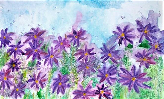 Woman Wall Art featuring the painting Cosmos From Heaven by Stacey Torres