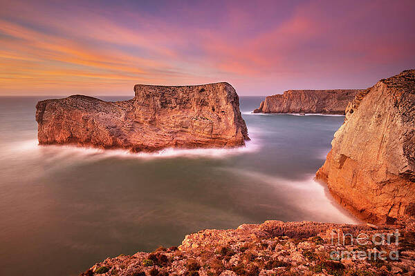 Dramatic Photograph - Costa Vincentina Sunset, Portuguese Algarve by Neale And Judith Clark