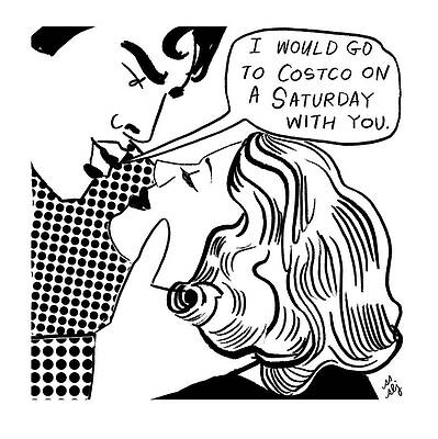 Pop Art Couple's Bold Declaration Wall Art