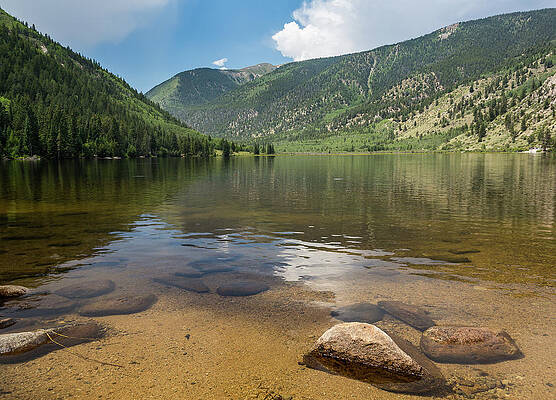 Usa Photograph - Cottonwood Lake Near Buena Vista Colorado by Steven Heap