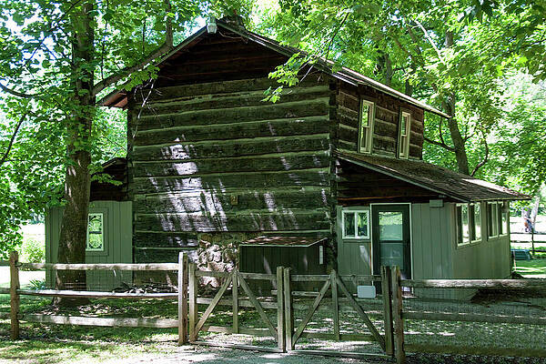 Wall Art featuring the photograph Country Log Home by Flees Photos
