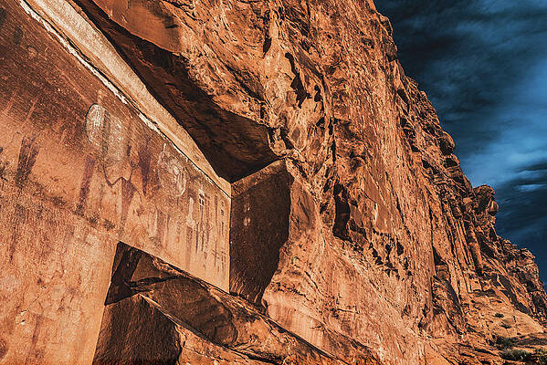 Alien Photograph - Courthouse Wash Panel And Sky, Utah by Abbie Warnock