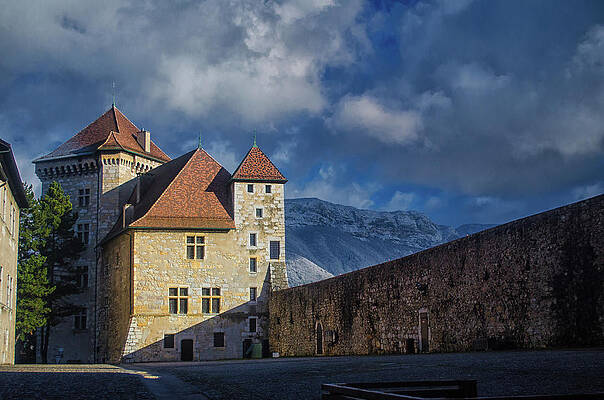 Wall Art featuring the photograph Courtyard Of Castle Annecy by Steven Nelson