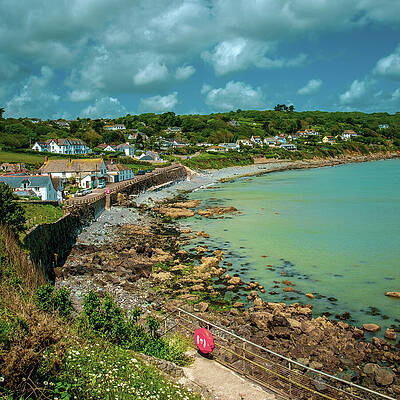Coastal Village View Wall Art