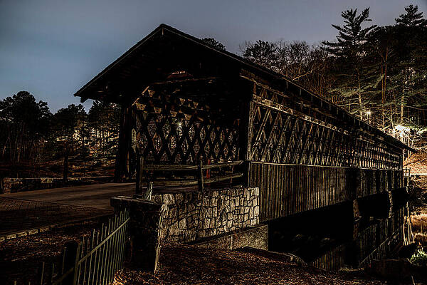 Georgia Photograph - Covered Bridge - Stone Mountain, GA by Anthony Hightower