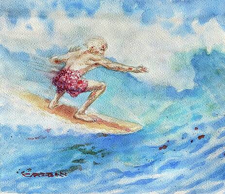 Wall Art featuring the painting CowaBunga by Jackson Ordean