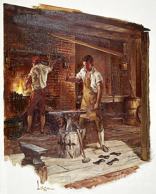 Craftsmen Of America - Blacksmith Print
