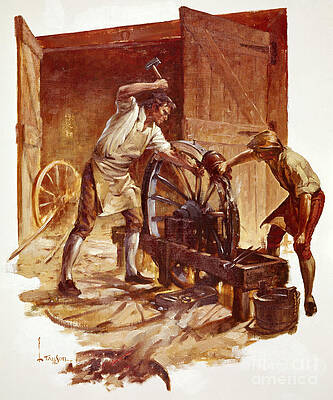 Craftsmen Of America - Wheelwright Print