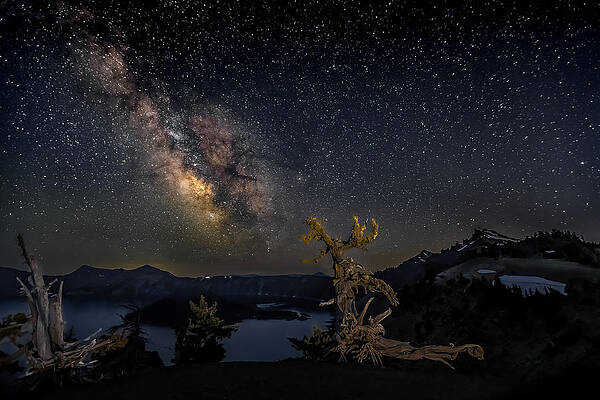 Oregon Photograph - Crater-full Of Stars by Tim Lyden