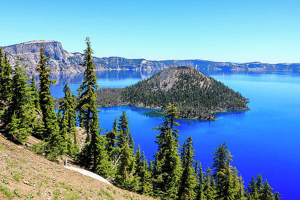 Island Wall Art featuring the photograph Crater Lake View 3 by Dawn Richards