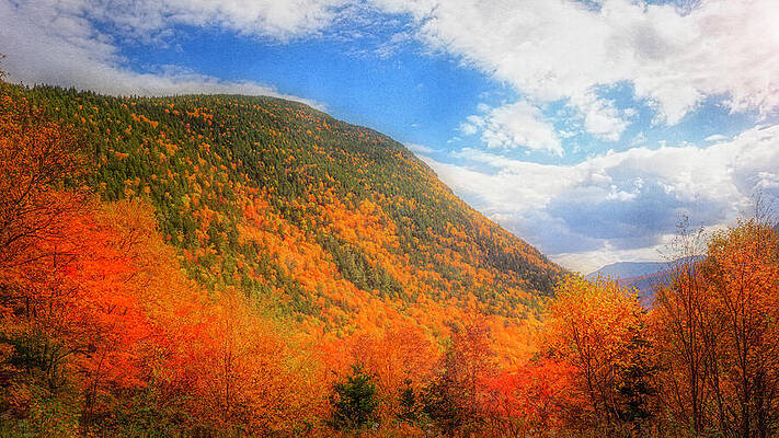 Wall Art featuring the photograph Crawford Notch State Park Autumn Landscape by Dan Sproul