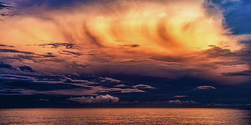 Sunrise Wall Art featuring the photograph Crazy Clouds At Sunrise Mazatlan Mexico by Tommy Farnsworth