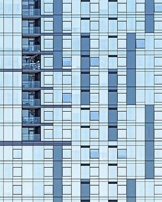 Architecture Wall Art featuring the photograph Crazy Neighbor - Helios Building, Seattle by KJ Swan
