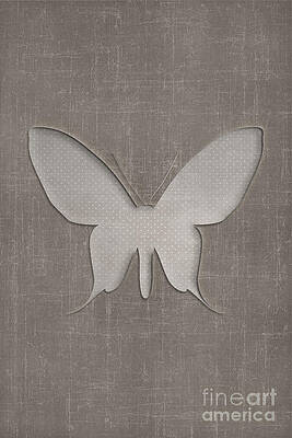 Minimalist Butterfly Silhouette Digital Art