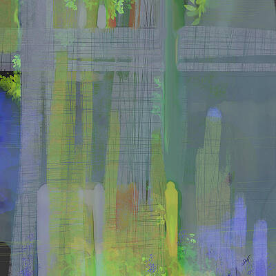 Abstract Vertical Patterns Digital Art
