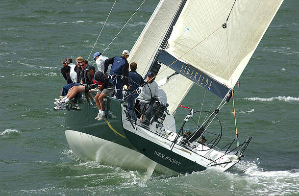 Water Photograph - Crew Hiking To Rail by Bonnie Colgan