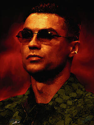 Dramatic Digital Art - Cristiano Ronaldo Signs For Manchester United by Gradify Creations