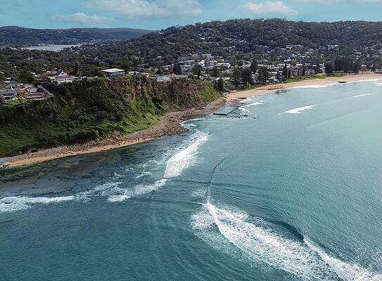 Natural Wall Art featuring the photograph Cross Waves At Bungan Head by Andre Petrov