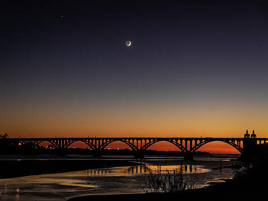 Oregon Photograph - Crossing Into Night by Tim Lyden
