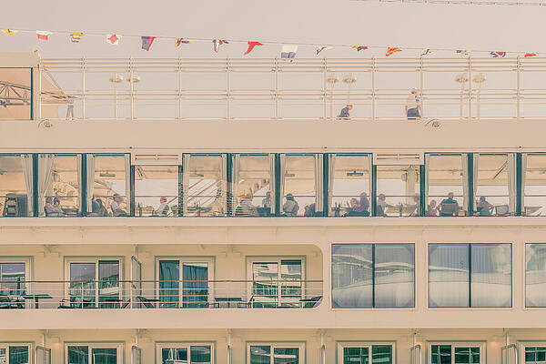 British Columbia Photograph - Cruise Ship Waterfront Vancouver City Centre Color Art 2356-100 by Neptune Images