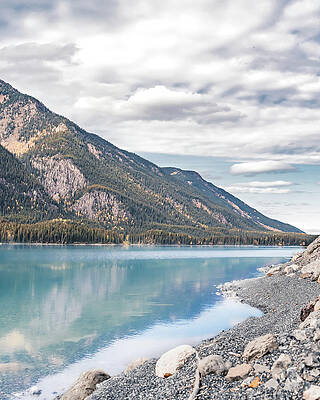 Crystal Blue Waters At Muncho Lake Print