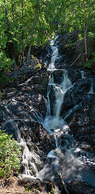 Majestic Photograph - Crystal Falls, Hiawatha Highlands, Ontario 1 by John Twynam