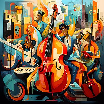 Vibrant Digital Art - Cultural Festival With Different Musical Instruments No 1 by Andre Petrov