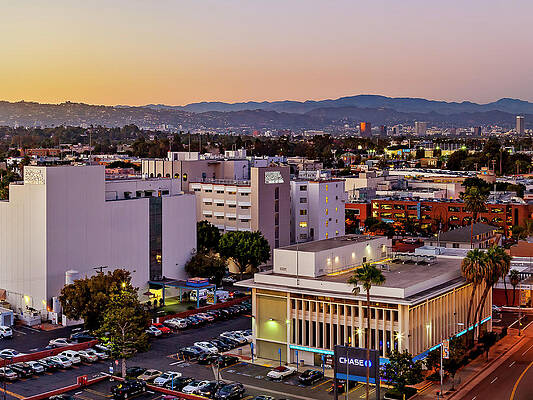 Los Angeles Wall Art featuring the photograph Culver City At Dusk 30 X 40 Panel 2 by Kelley King