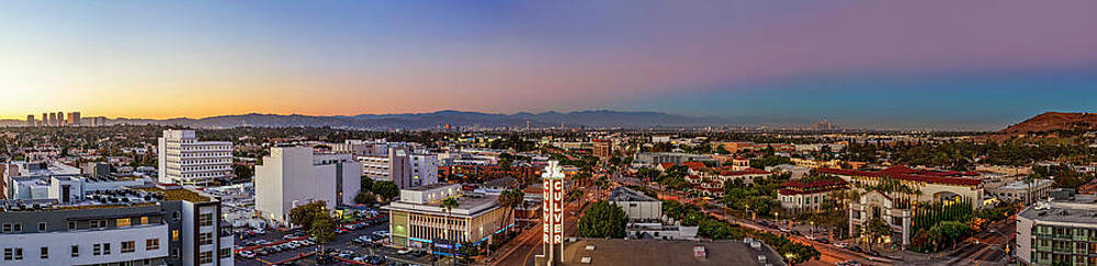 Los Angeles Wall Art featuring the photograph Culver City At Dusk by Kelley King
