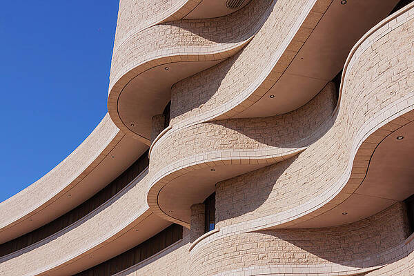 Curved Modern Architectural Facade Wall Art