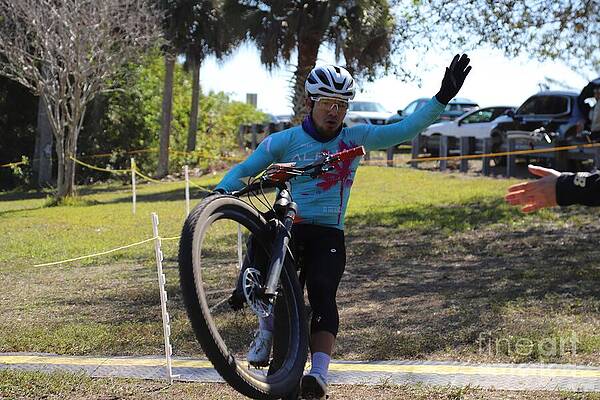 Cyclocross Challenge in Action Wall Art