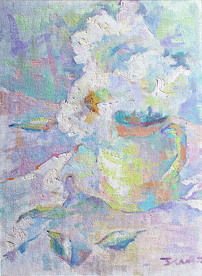 Wall Art featuring the painting Daisies And Green by Srishti Wilhelm