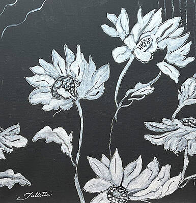 Wall Art featuring the painting Daisy Chain by Juliette Becker
