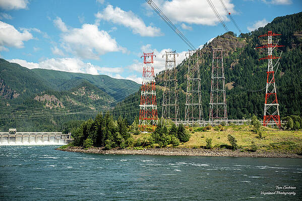 July Wall Art featuring the photograph Dam Transmission At Bonneville by Tom Cochran