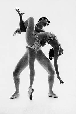 Graceful Ballet Duo Pose Wall Art