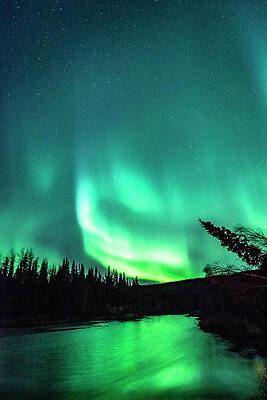 Natural Photograph - Dancing Ribbons In The Sky by David Morefield