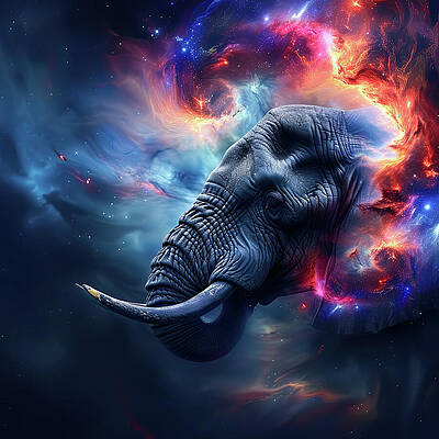 Digital Art - Elephant 1 by Gian Smith