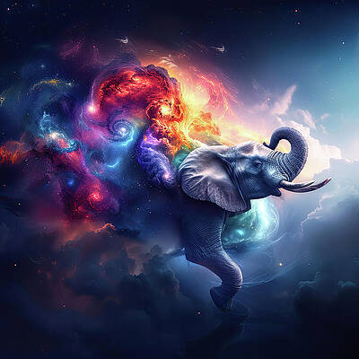 Digital Art - Elephant 3 by Gian Smith