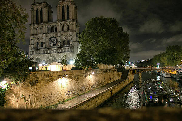Wall Art featuring the photograph Dark Notre Dame by Lisa Chorny