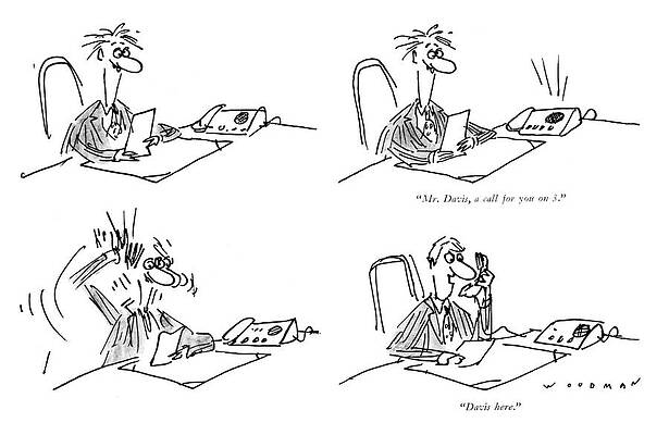 Professional Drawing - Davis Here by Bill Woodman