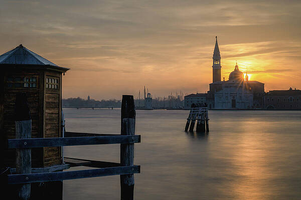 Dawn By The Lagoon Print