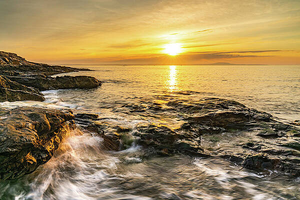 Photograph - Dawn On The Acadia Coast by Ron Long Ltd Photography