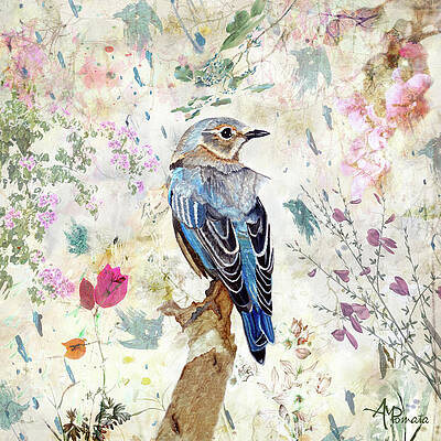 Wildlife Painting - Dawn's Delight by Angeles M Pomata