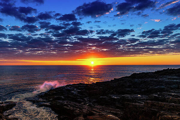 Sunrise Photograph - Dawn's Embrace On The Coast by NorthEast Creativity