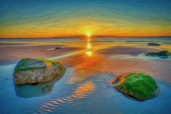 Wall Art featuring the photograph Daybreak's Art by Penny Polakoff
