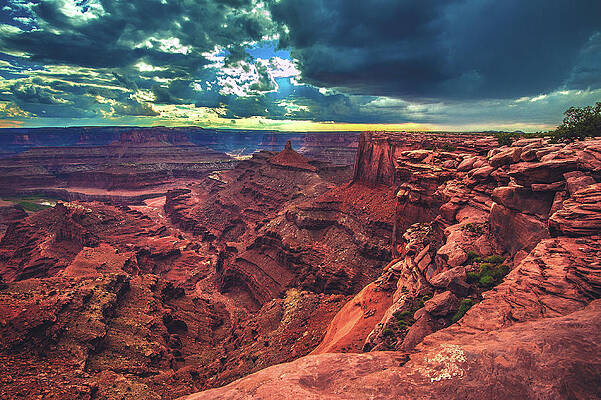 Beautiful Photograph - Dead Horse Point Clouds, Utah by Abbie Warnock