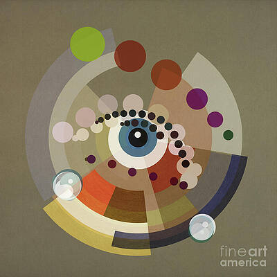 Fabric Wall Art featuring the digital art Deco Larmes by BFA Prints