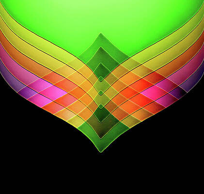Vibrant Wall Art featuring the digital art Decorative by Tatiana Travelways