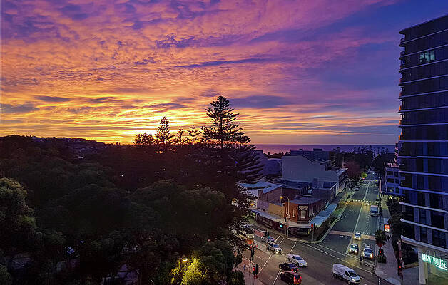 Natural Wall Art featuring the photograph Dee Why Sunrise With Clouds by Andre Petrov