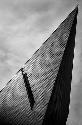 Wall Art featuring the photograph Denver Art Museum In Black And White 2 by Kevin Schwalbe
